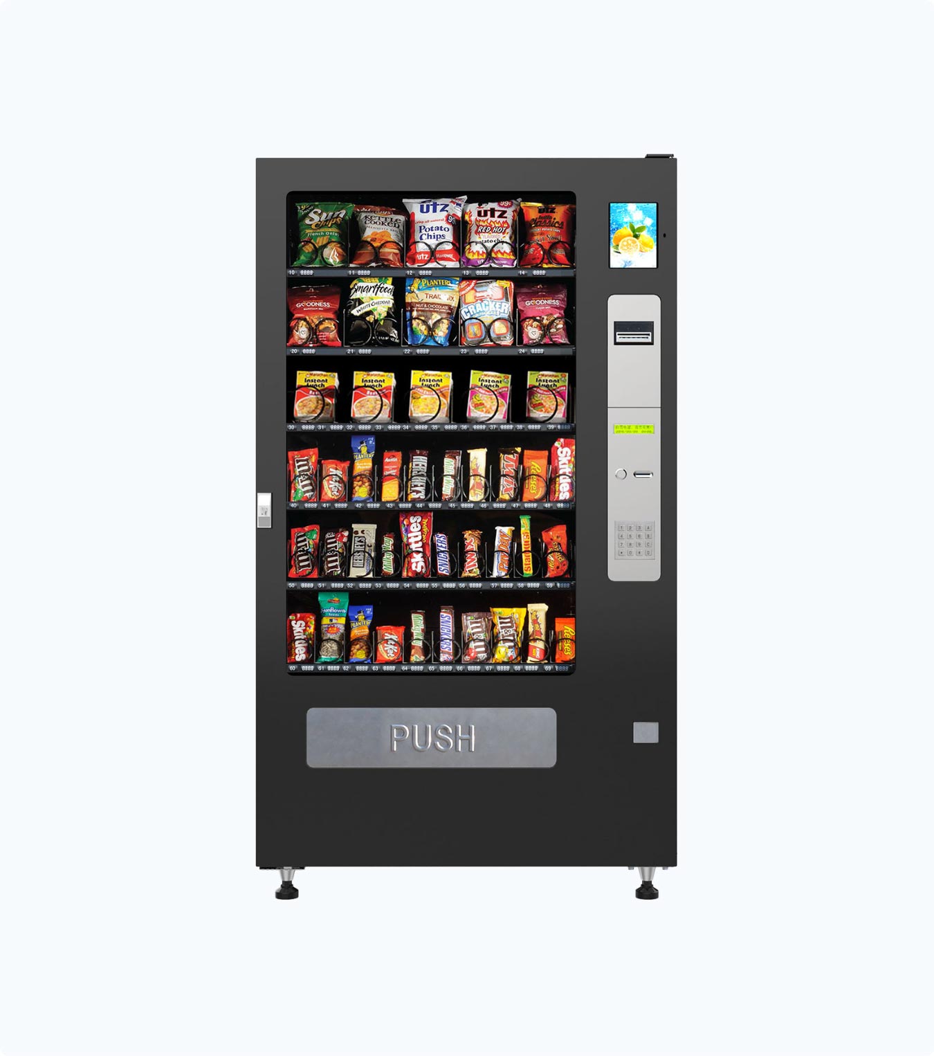 Cashless ambient vending machine paired with a workplace coffee service