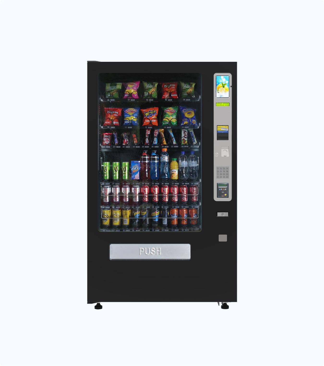 Cashless combo vending machine installed in an Australian workplace by Machines Vending