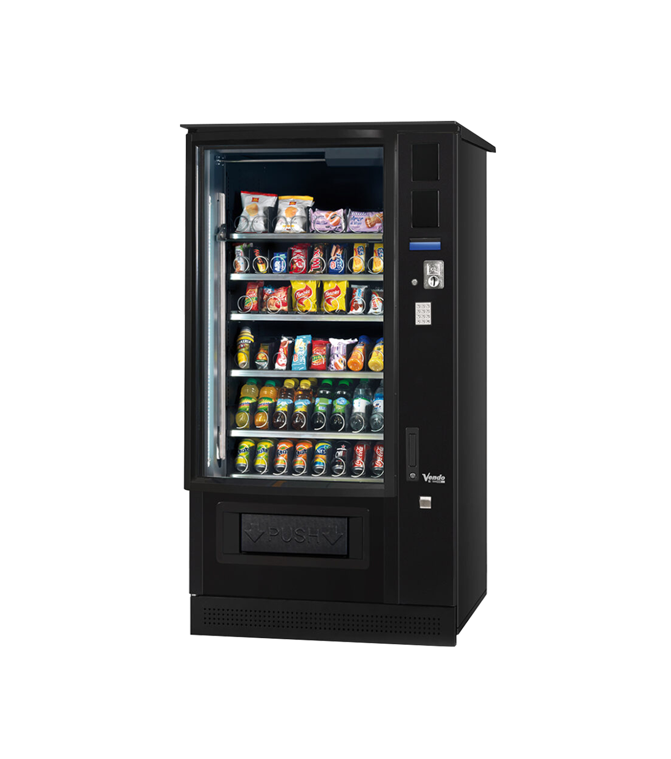 Outdoor rated vending machine installed at an Australian work site under cover