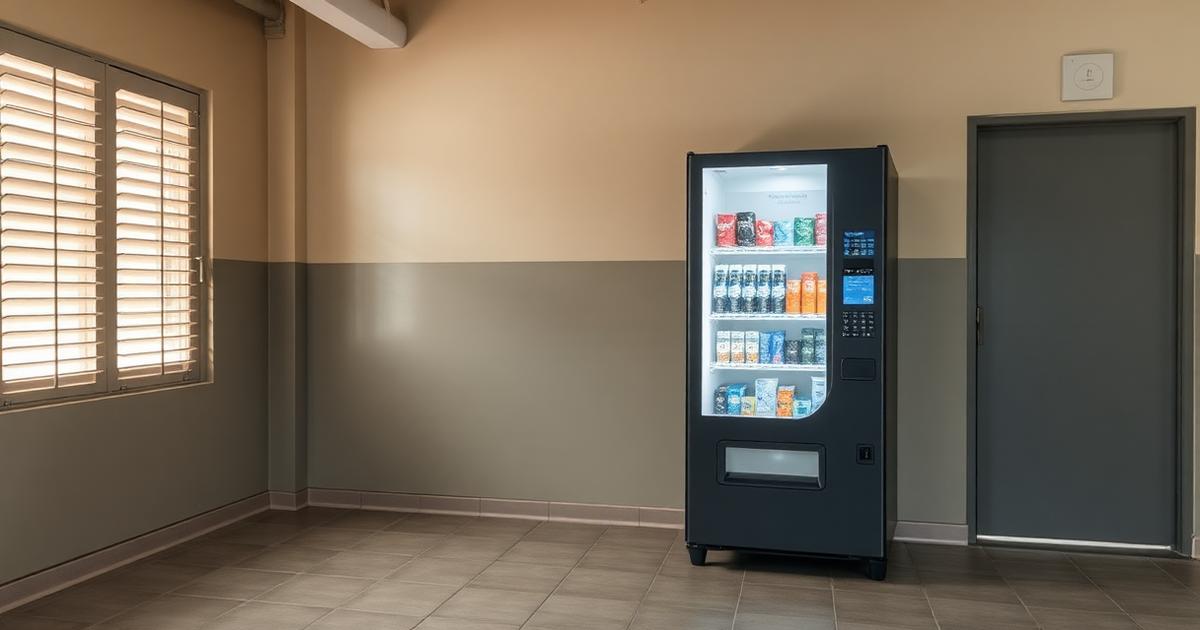 Cashless combo vending machine installed at a Darwin defence support facility in the Northern Territory